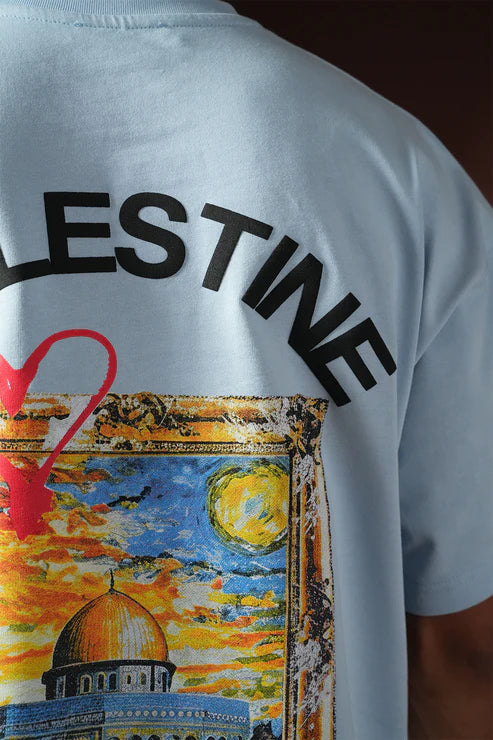 PALESTINA T-SHIRT BLUE