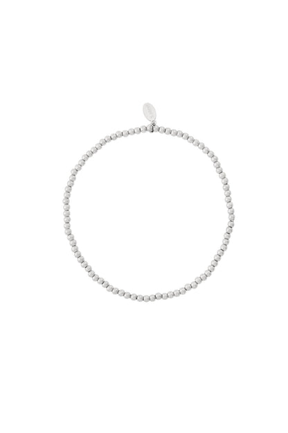 Elegant Stainless Steel Beaded Bracelet for Women