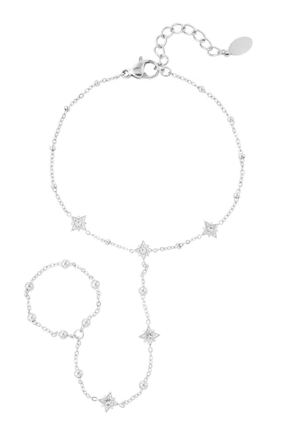 Elegant Stainless Steel Hand Chain in Silver and Gold