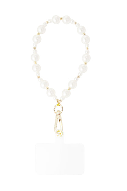 Elegant White Gold Phone Chain for Stylish Protection