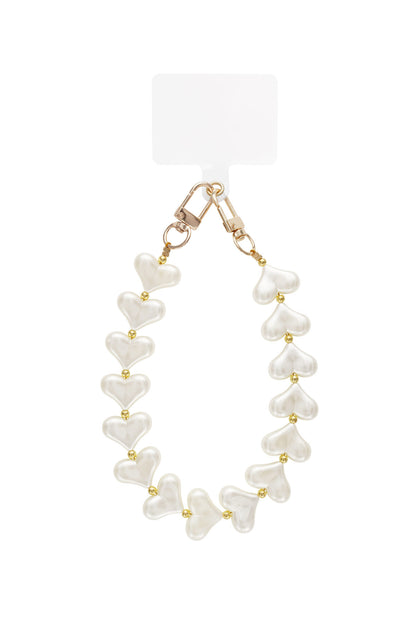 Elegant White Gold & Silver Phone Chains for All Phones