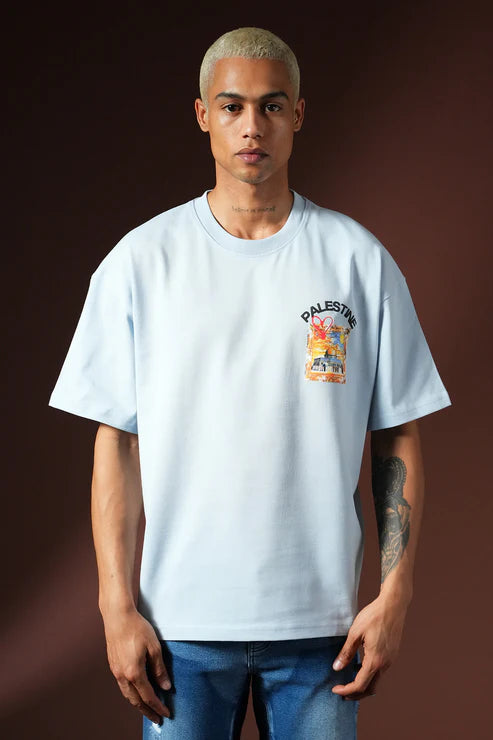 PALESTINA T-SHIRT BLUE