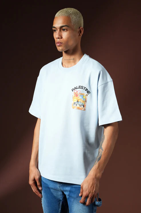 PALESTINA T-SHIRT BLUE