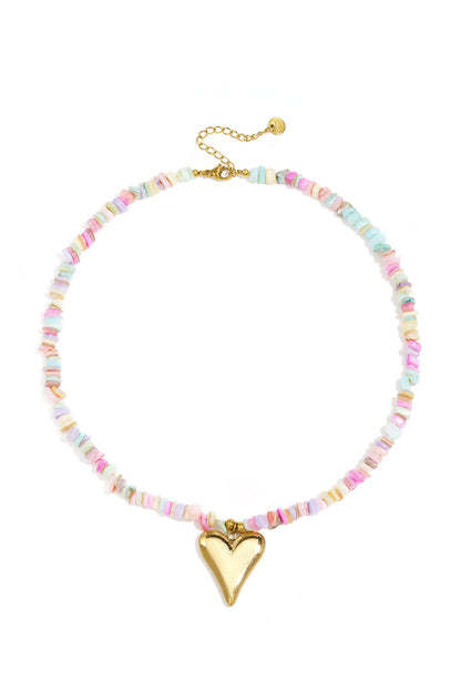 Elegant Off-White & Mixed Color Beaded Necklace for Women