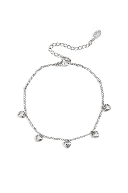 Elegant Heart Charm Bracelet for Everyday Style