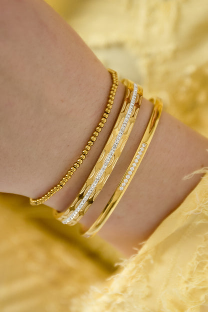 Elegant Stainless Steel Beaded Bracelet for Women