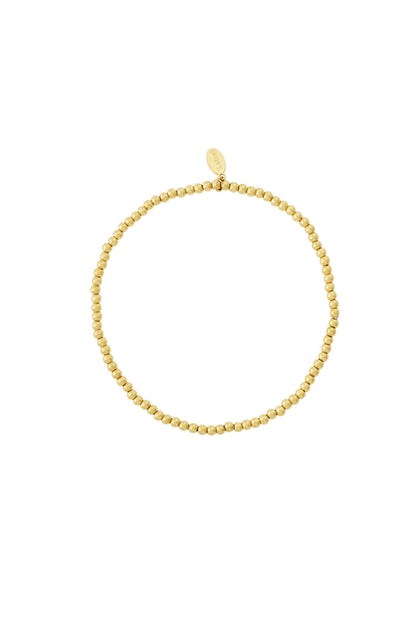 Elegant Stainless Steel Beaded Bracelet for Women