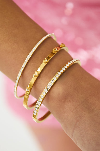 Elegant All-Fit Rhinestone Bangle for Everyday Sparkle